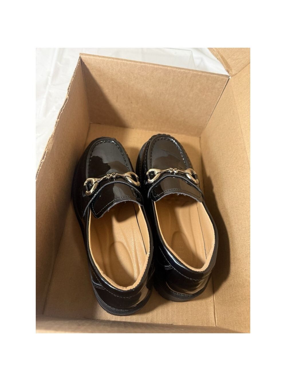 QHH size 6 Platform Chunky Penny Loafers Lug Sole Slip-On Dress Casual Shoes